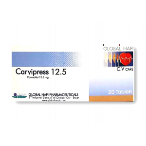 CARVIPRESS 12.50  MG ( CARVEDILOL ) 20 TABLETS